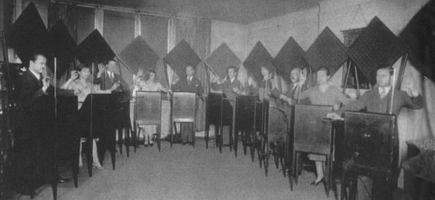 First Theremin Orchestra  at Carnegie Hall, New York, April 25, 1930.